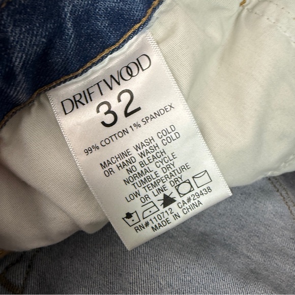 DRIFTWOOD Women's High Rise Embroidered Blue Jeans - Picture 9 of 9